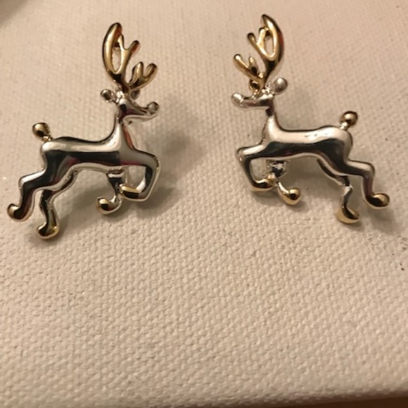 Reindeer Earrings Rudolph Santa Christmas New - Picture 4 of 5